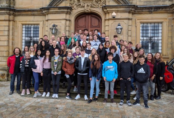 Schülersprecher/innen der Förderschulen und Landkreisschülersprecher/innen der Mittelschulen und ihre Betreuungslehrer im Kloster Banz November 2019