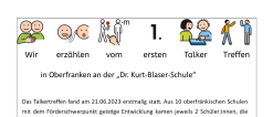 Talkertreffen der Förderschulen 2023, Seite 1